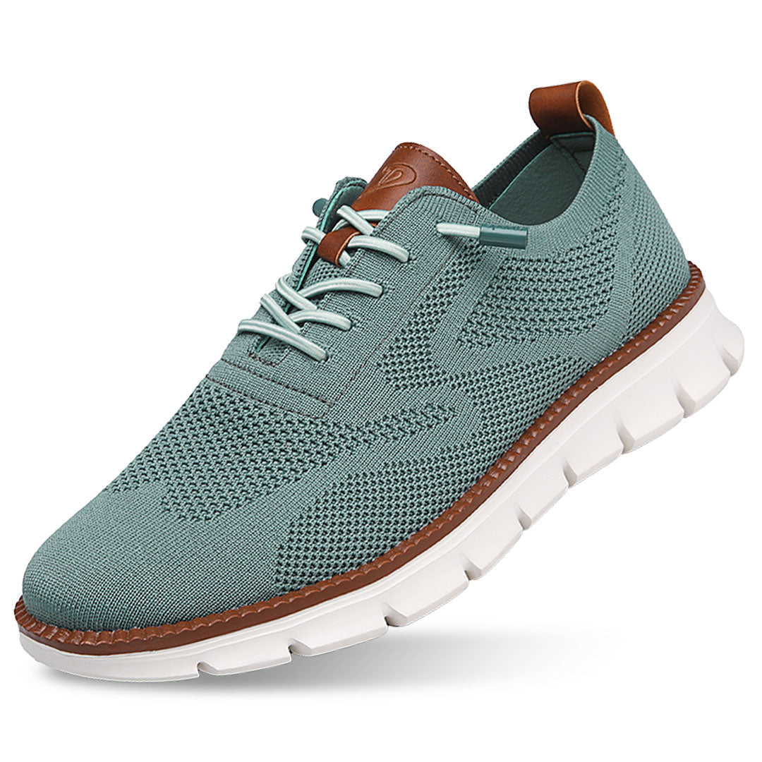 St. James - Urban Eleganta och Bekväma Herrsneakers – Blågrön