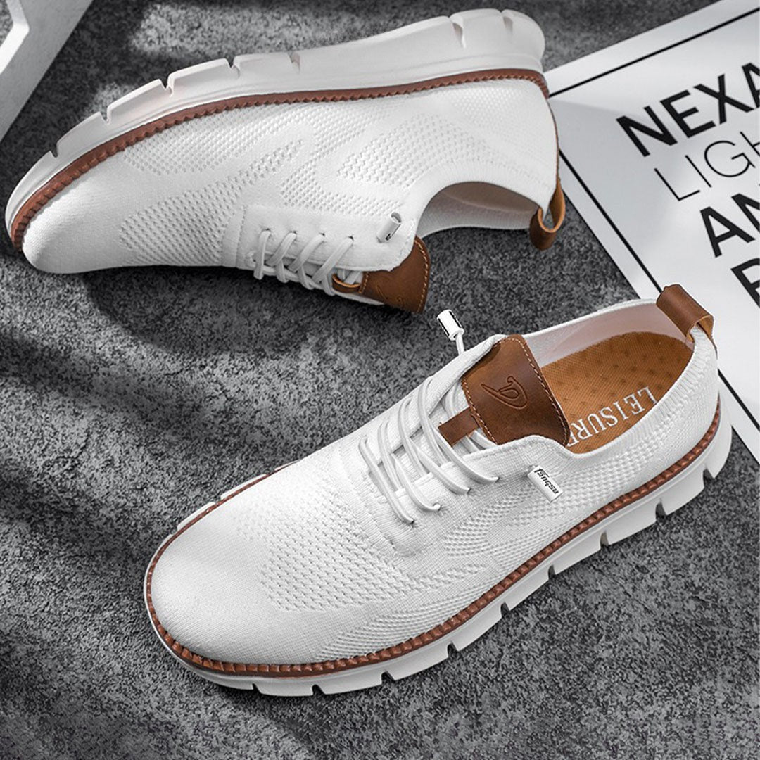 St. James - Urban Bekväma och Andningsbara Herrsneakers Begränsad Upplaga – Vit