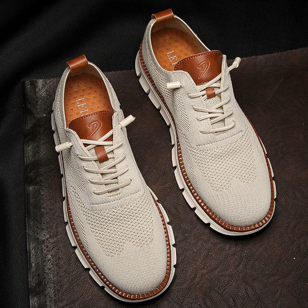 St. James - Urban Eleganta och Bekväma Herrsneakers – Stenfärg
