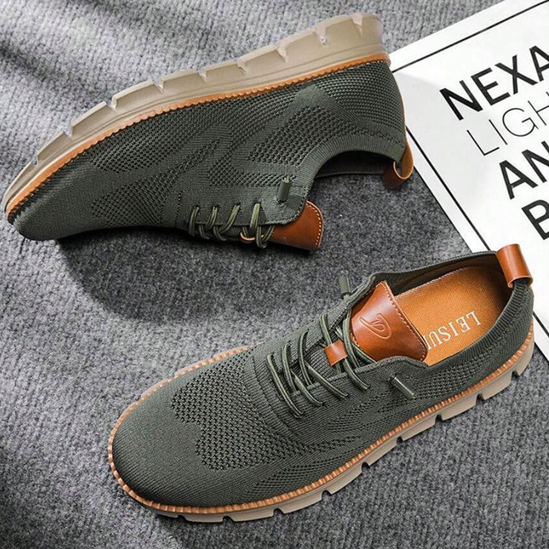St. James - Urban Bekväma och Andningsbara Herrsneakers Begränsad Upplaga – Olivgrön