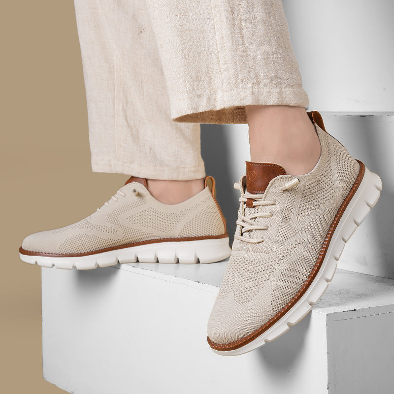 St. James - Urban Eleganta och Bekväma Herrsneakers – Stenfärg