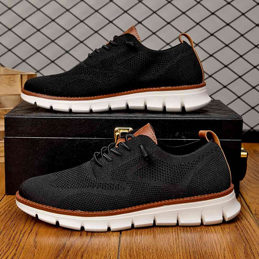 St. James - Urban Bekväma och Andningsbara Herrsneakers Begränsad Upplaga – Svart