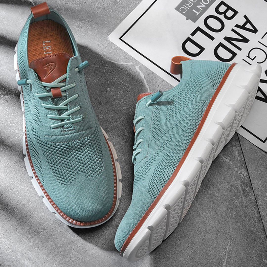 St. James - Urban Eleganta och Bekväma Herrsneakers – Blågrön