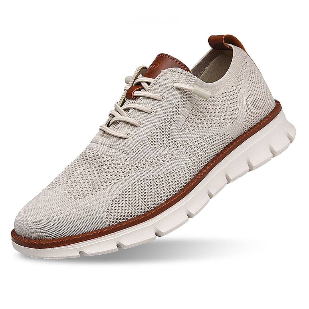 St. James - Urban Eleganta och Bekväma Herrsneakers – Stenfärg