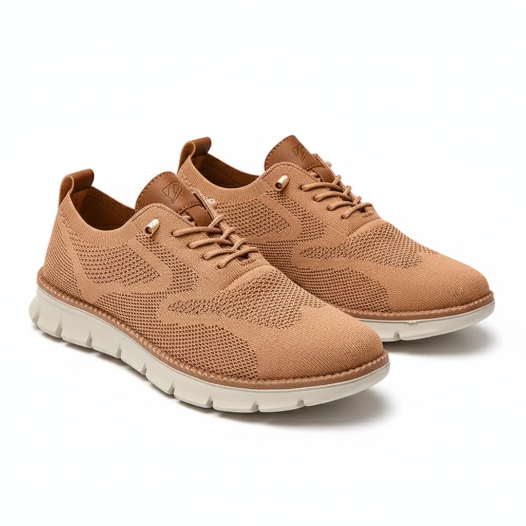 St. James - Urban Bekväma och Andningsbara Herrsneakers Begränsad Upplaga – Karamell