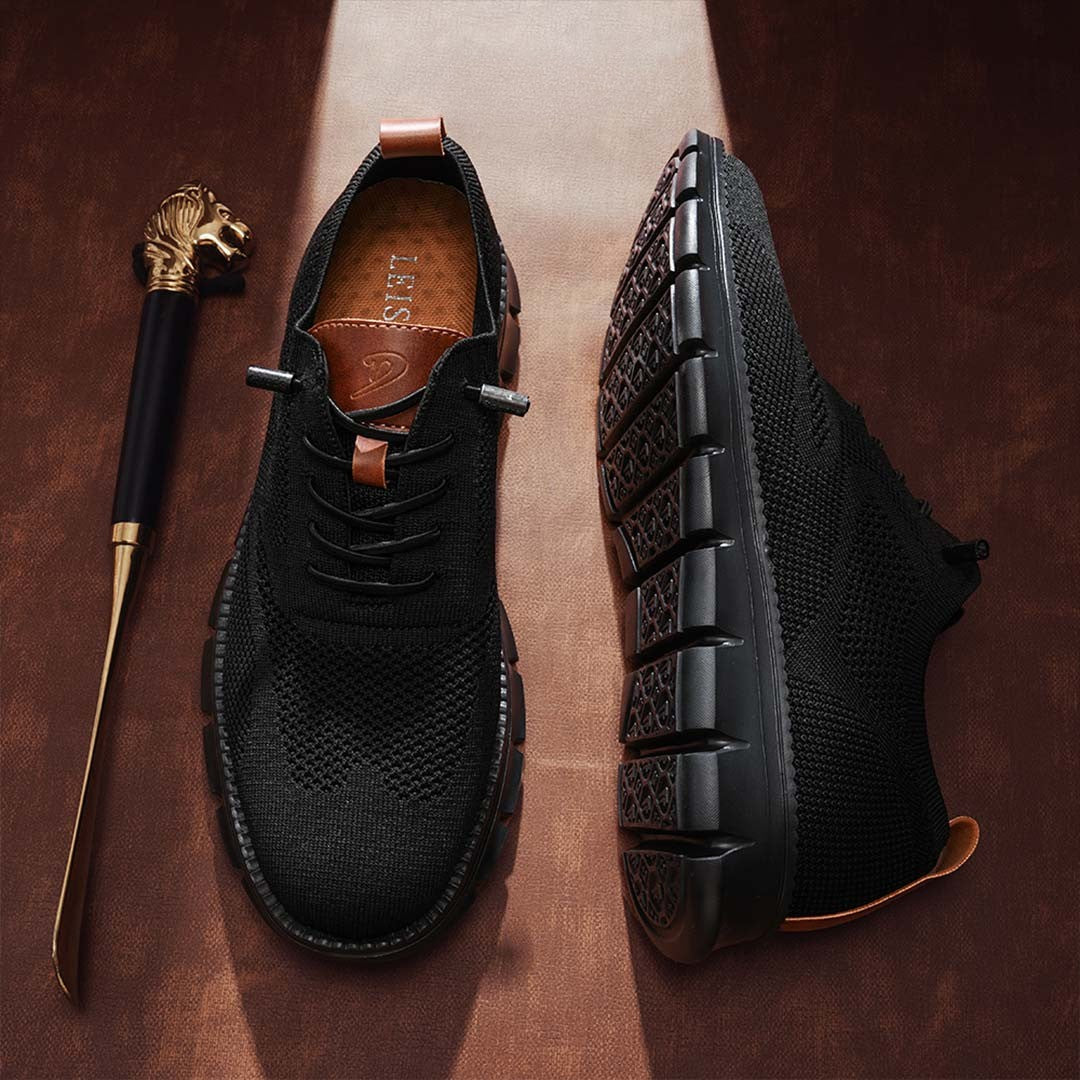 St. James - Urban Blackout Eleganta och Bekväma Herrsneakers i Begränsad Upplaga - Svart