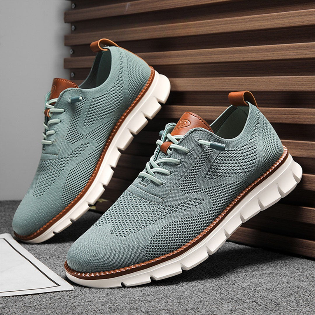 St. James - Urban Eleganta och Bekväma Herrsneakers – Blågrön