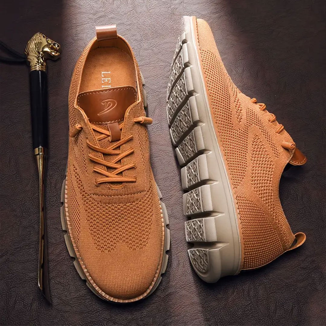 St. James - Urban Bekväma och Andningsbara Herrsneakers Begränsad Upplaga – Karamell
