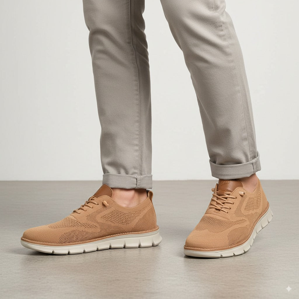 St. James - Urban Bekväma och Andningsbara Herrsneakers Begränsad Upplaga – Karamell
