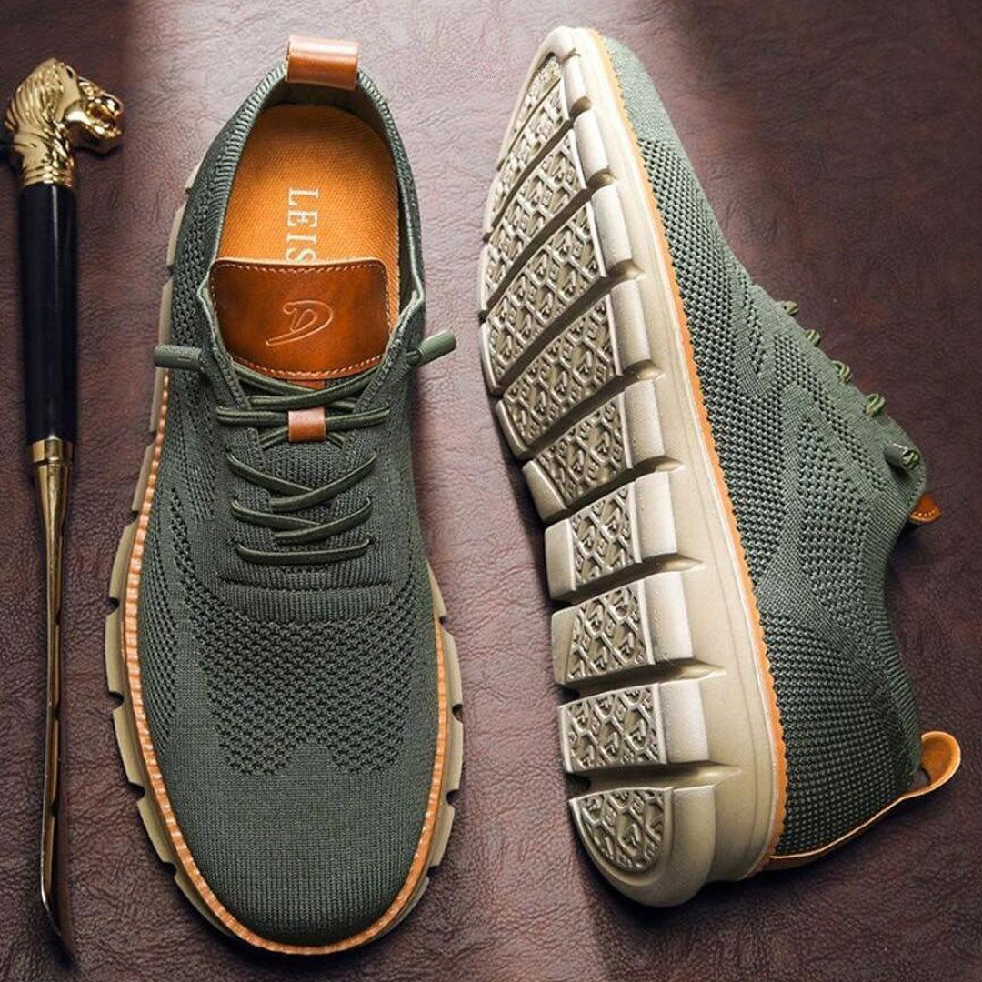 St. James - Urban Bekväma och Andningsbara Herrsneakers Begränsad Upplaga – Olivgrön