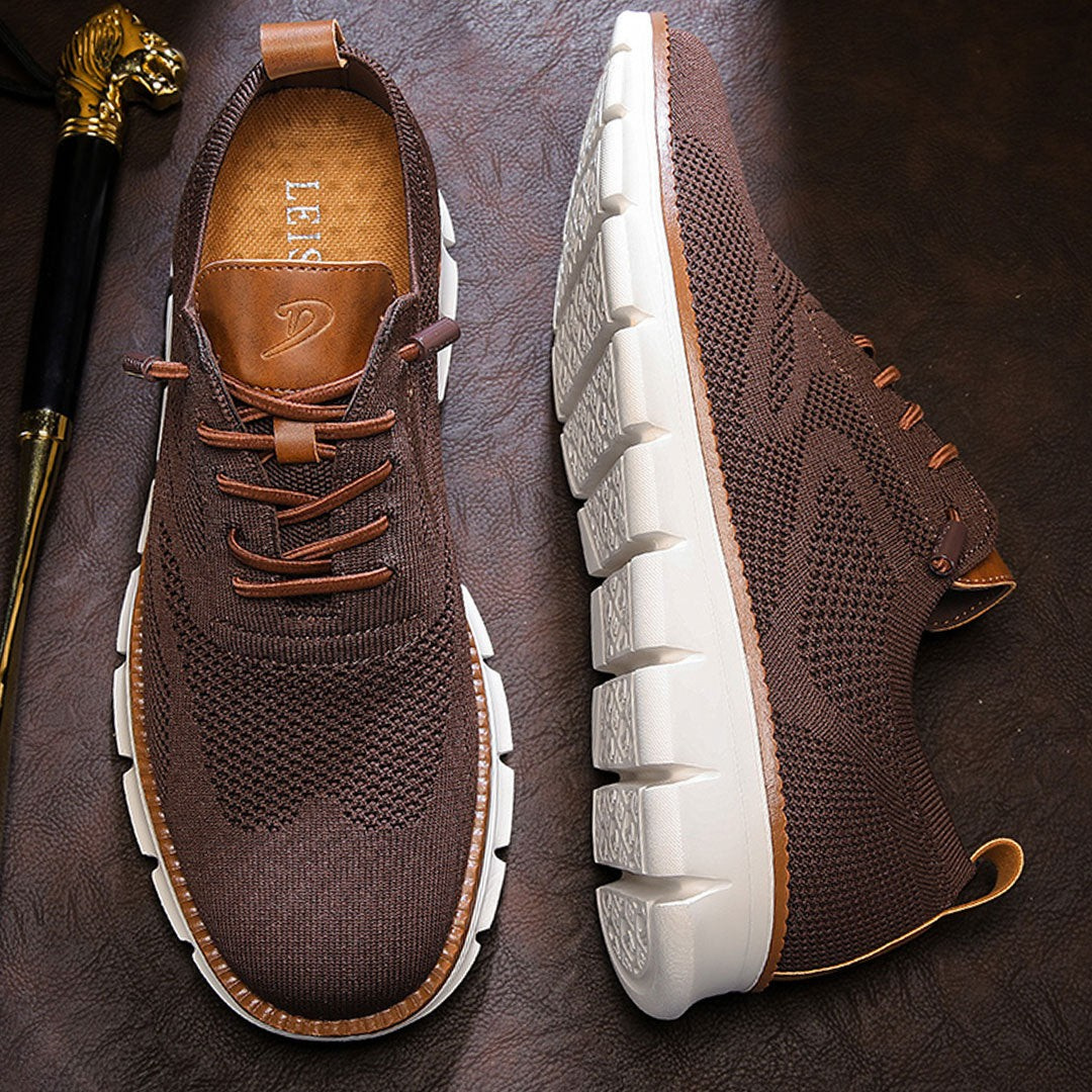 St. James - Urban Eleganta och Bekväma Herrsneakers – Vinröd