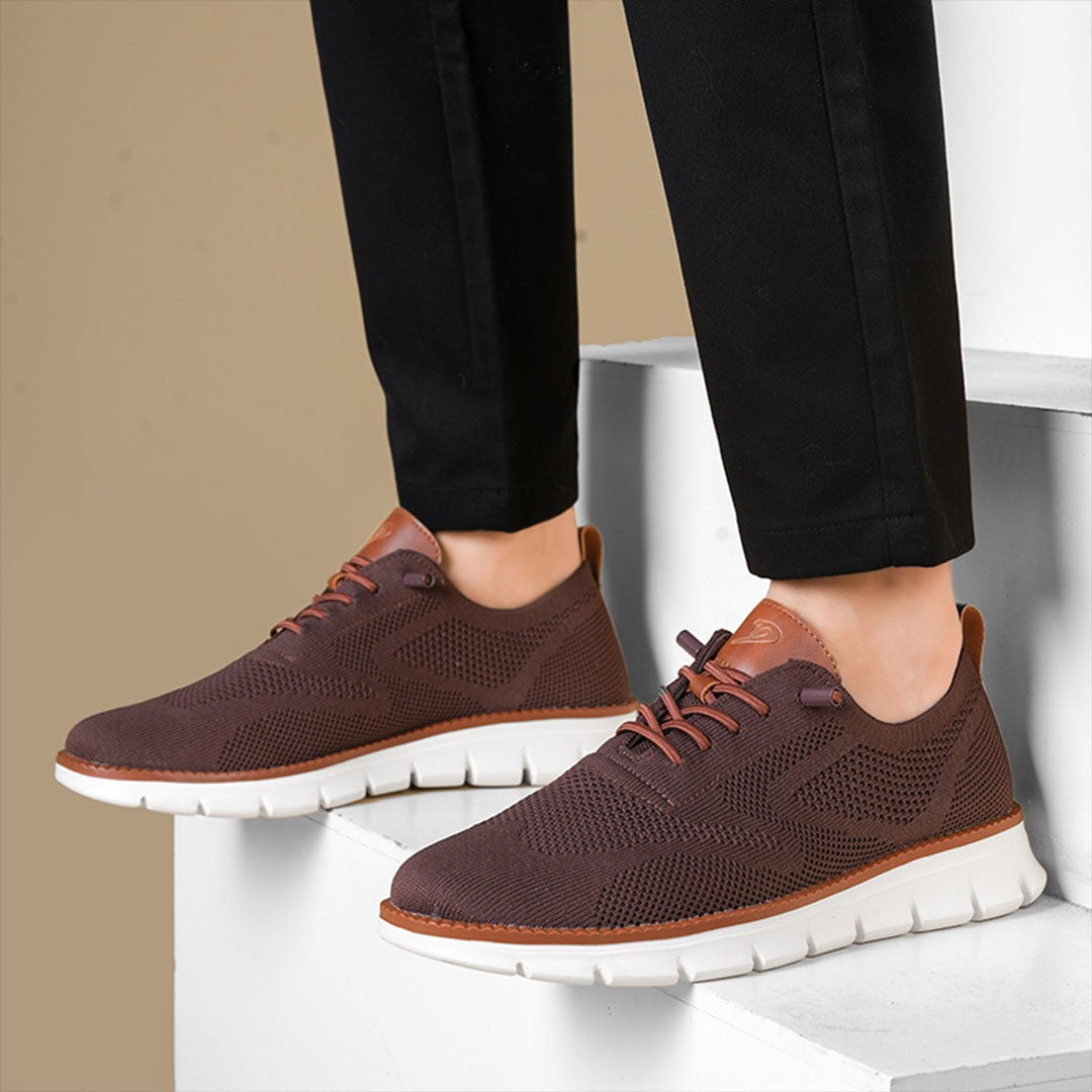 St. James - Urban Eleganta och Bekväma Herrsneakers – Vinröd