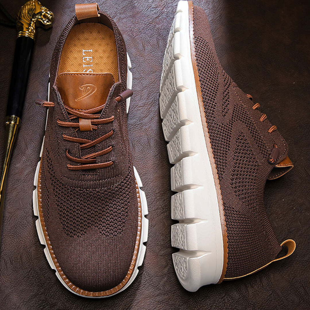 St. James - Urban Eleganta och Bekväma Herrsneakers – Vinröd