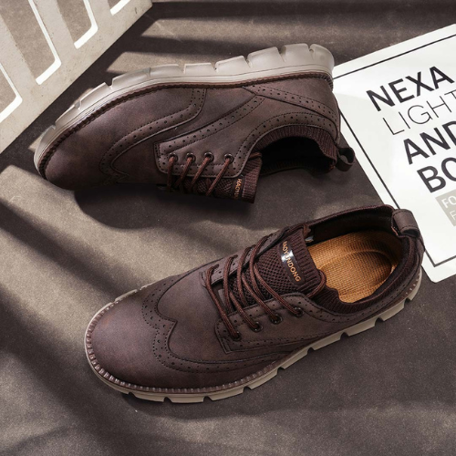 St. James - Atlas Vadderad och Bekväm Sneakers för Stadsliv – Brun