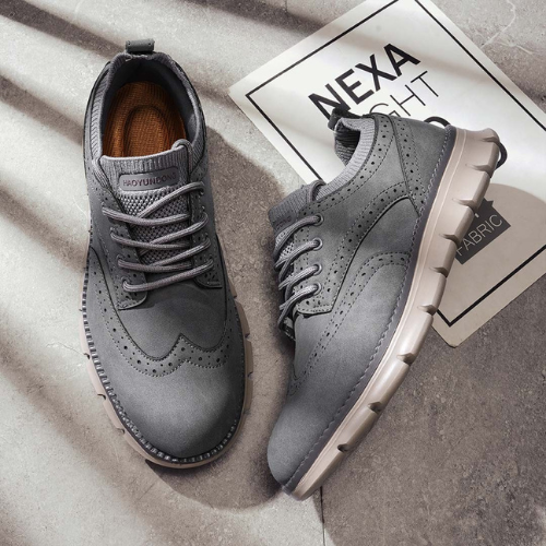 St. James - Atlas Vadderad och Bekväm Sneakers för Stadsliv – Grå