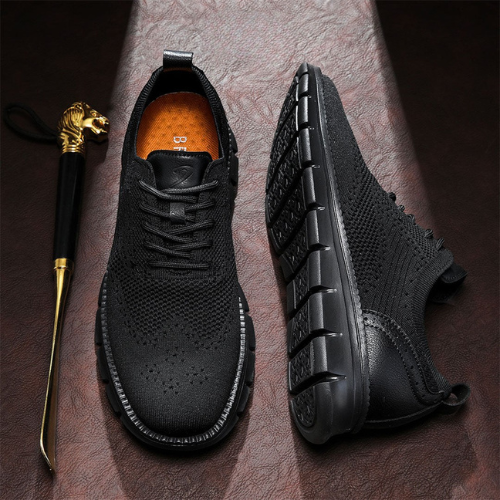 St. James - Flexknite Andningsbara och Bekväma Sneakers - Svart