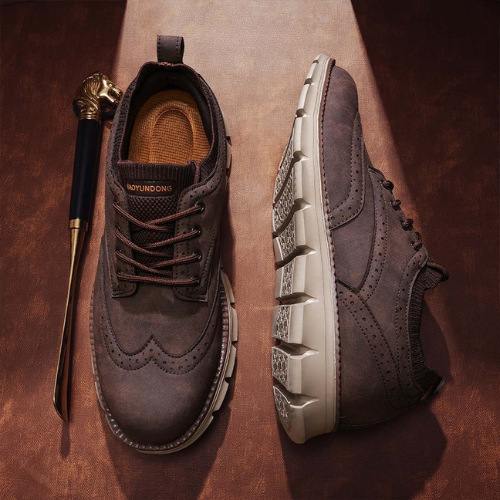 St. James - Atlas Vadderad och Bekväm Sneakers för Stadsliv – Brun