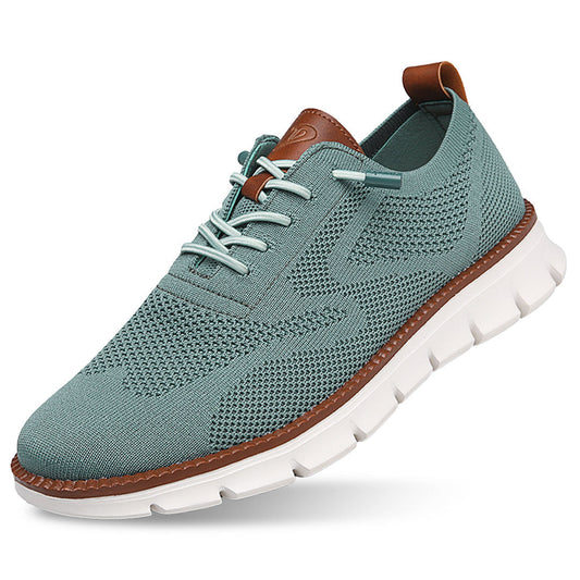 St. James - Urban Eleganta och Bekväma Herrsneakers – Blågrön