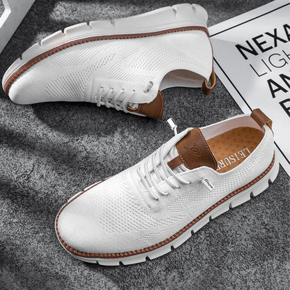 St. James - Urban Bekväma och Andningsbara Herrsneakers Begränsad Upplaga – Vit