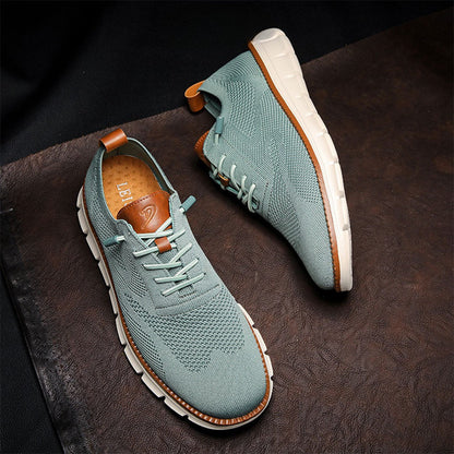 St. James - Urban Eleganta och Bekväma Herrsneakers – Blågrön