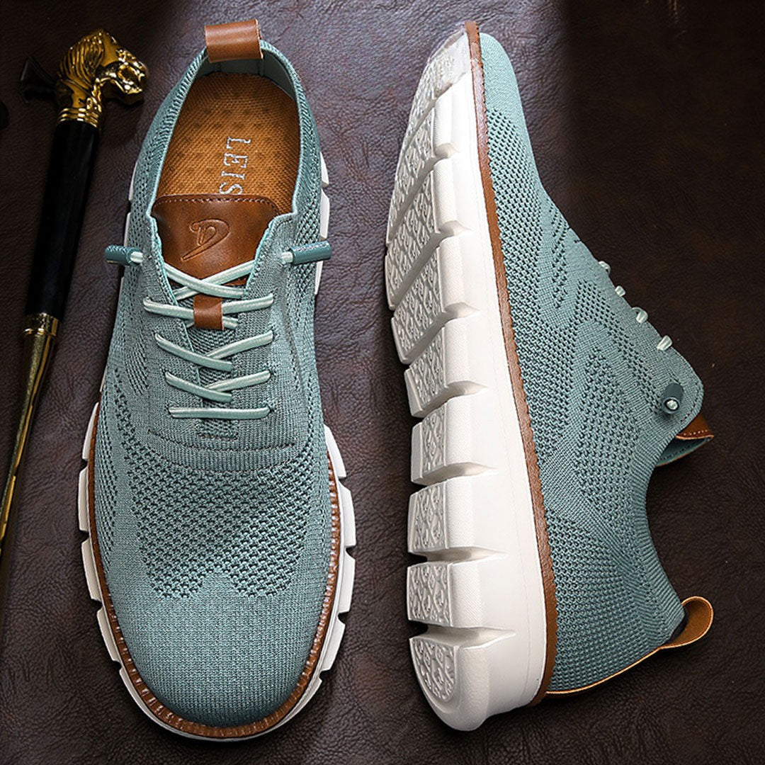 St. James - Urban Eleganta och Bekväma Herrsneakers – Blågrön