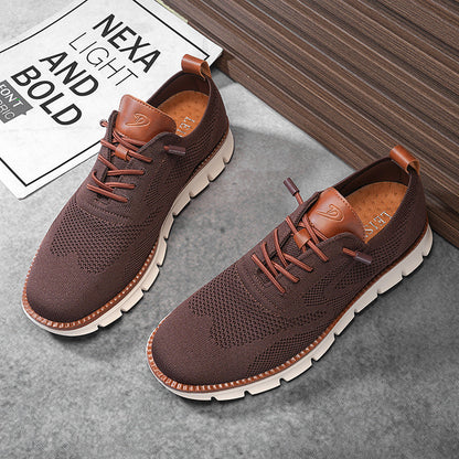 St. James - Urban Eleganta och Bekväma Herrsneakers – Vinröd