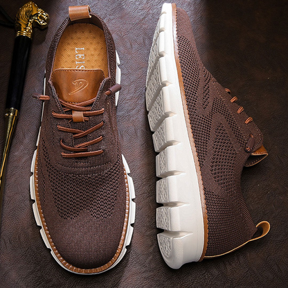 St. James - Urban Eleganta och Bekväma Herrsneakers – Vinröd