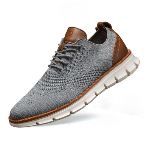 St. James - Flexknite Andningsbara och Bekväma Sneakers - Grå