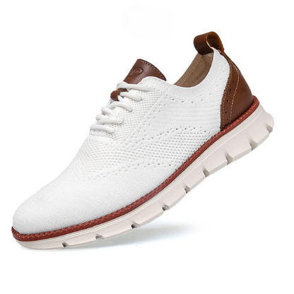 St. James - Flexknite Andningsbara och Bekväma Sneakers - Vit
