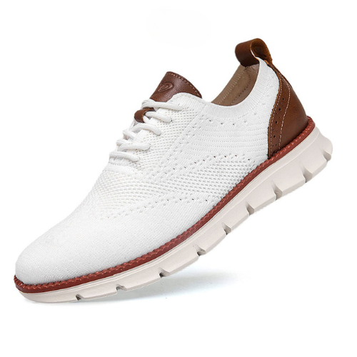 St. James - Flexknite Andningsbara och Bekväma Sneakers - Vit