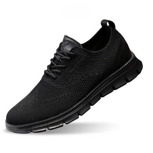 St. James - Flexknite Andningsbara och Bekväma Sneakers - Svart