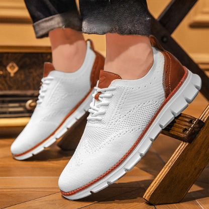 St. James - Flexknite Andningsbara och Bekväma Sneakers - Vit