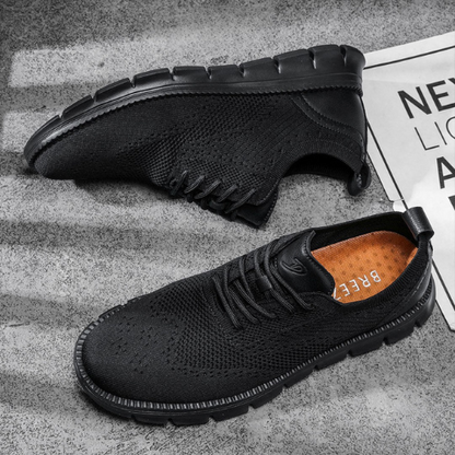 St. James - Flexknite Andningsbara och Bekväma Sneakers - Svart
