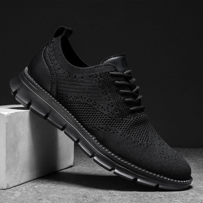 St. James - Flexknite Andningsbara och Bekväma Sneakers - Svart